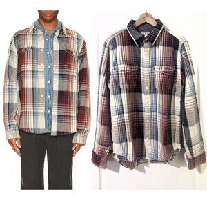 Outerknown | Blanket Shirt In Henna Rouge Plaid